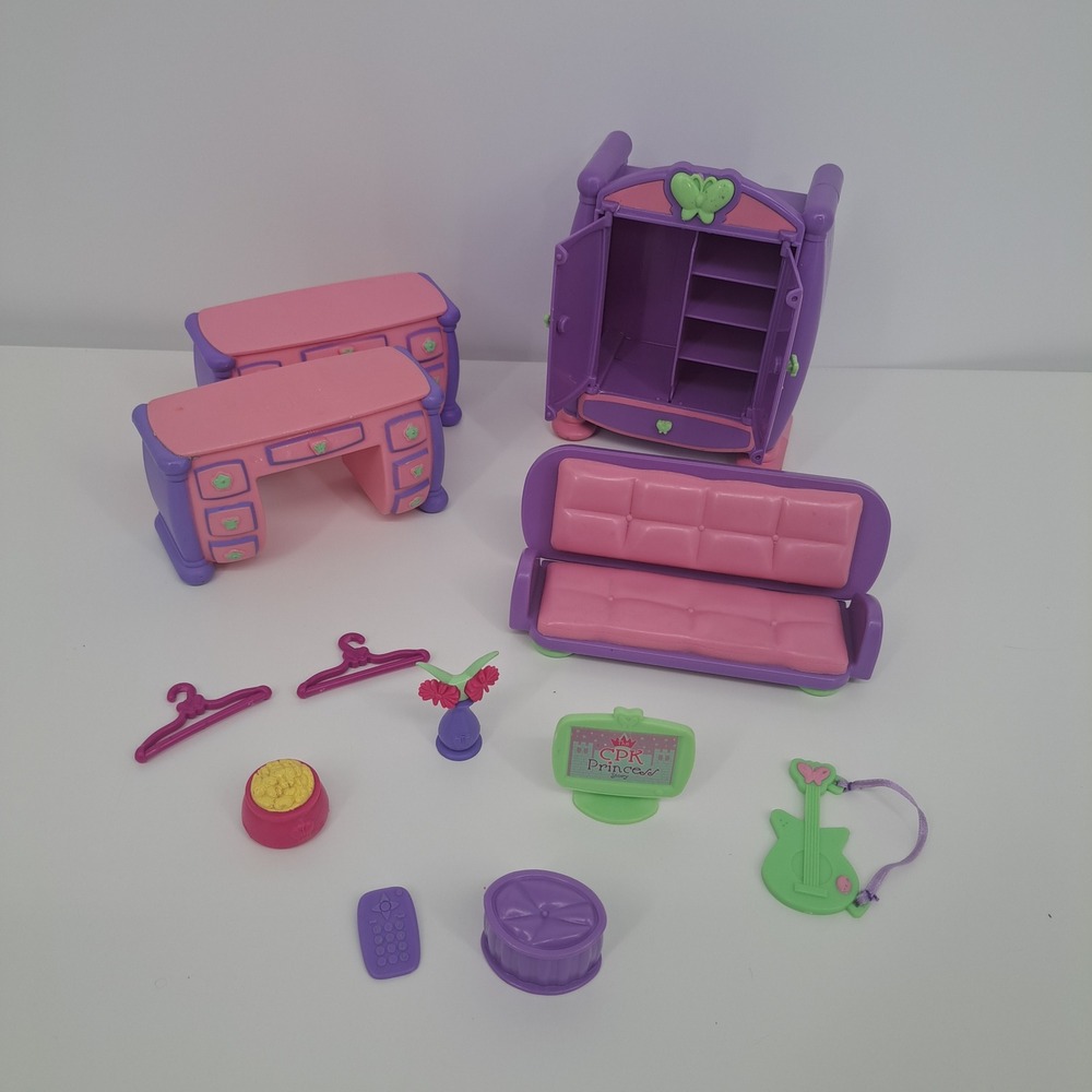 Cabbage Patch Kids CPK Princess Doll Furniture Accessories Lot 2007 Kids Toys